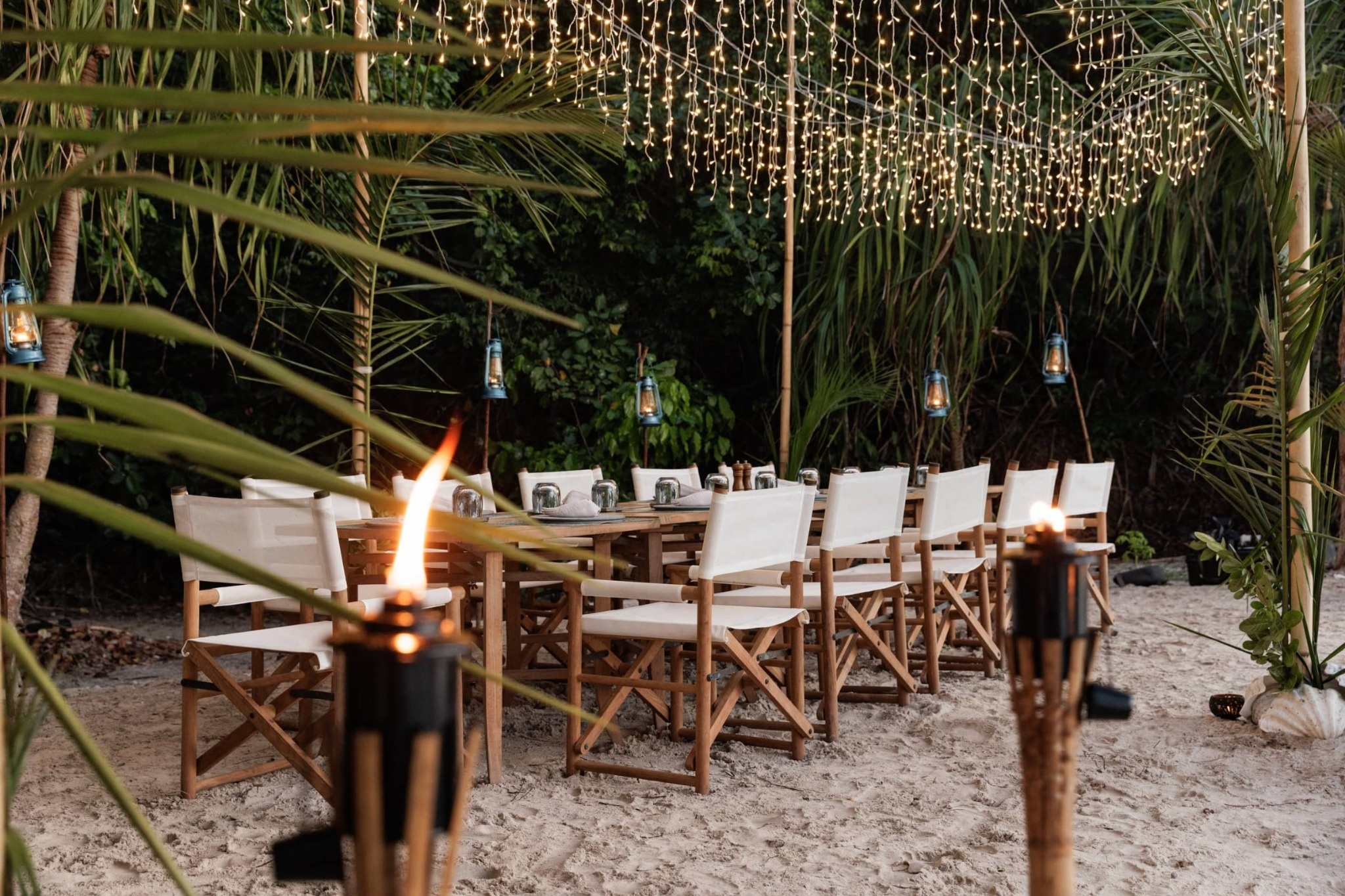 Outdoor dining area on Vela Yacht